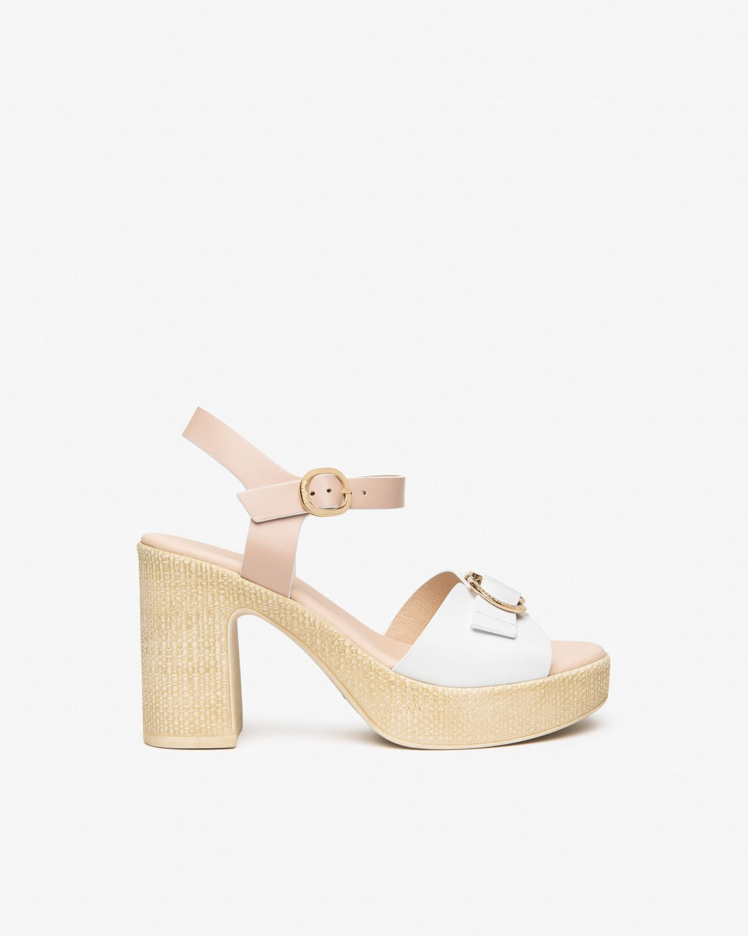 NeroGiardini Plateau-Sandalette, weiß-beige von Bella Vita - Mode &amp; Lifestyle