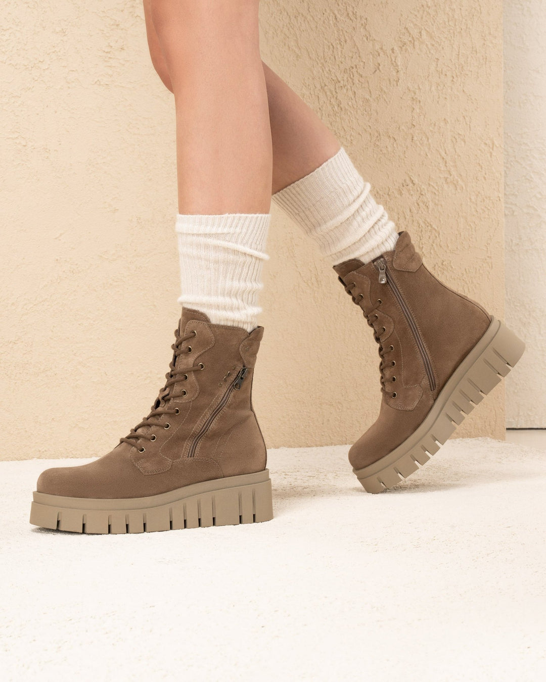 NeroGiardini Schnürboots, beige von Bella Vita - Mode &amp; Lifestyle