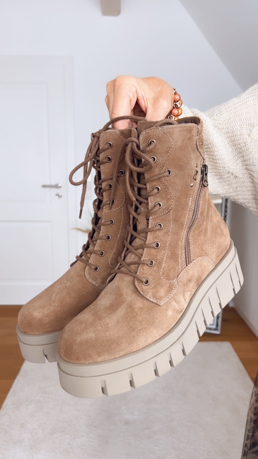 NeroGiardini Schnürboots, beige von Bella Vita - Mode &amp; Lifestyle