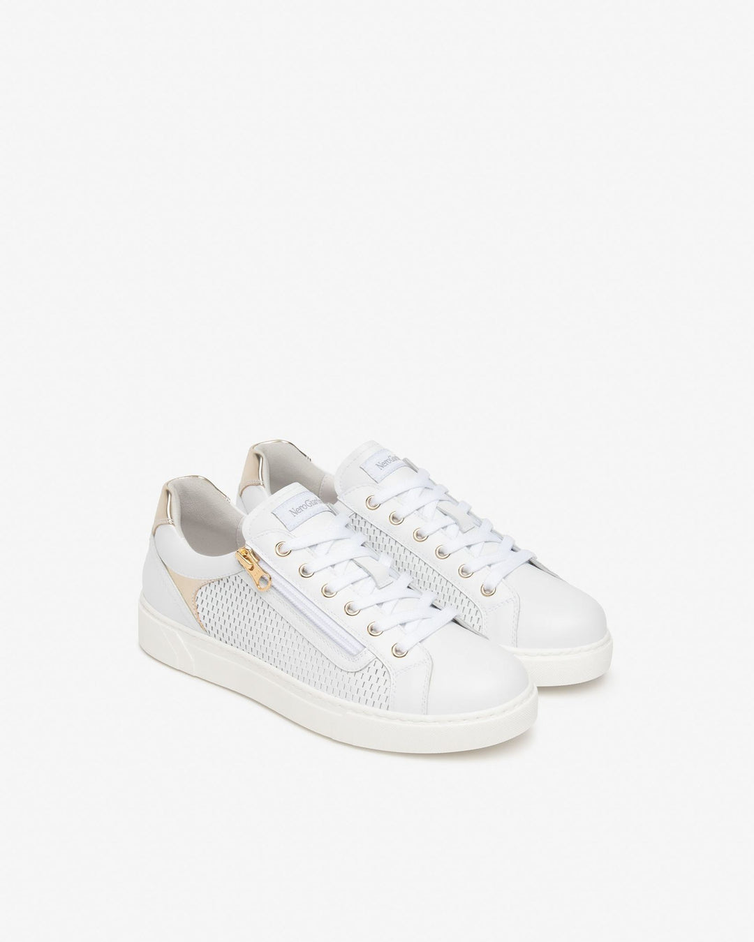 NeroGiardini Sneaker mit Reißverschluss, weiß von Bella Vita - Mode & Lifestyle