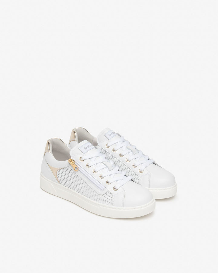 NeroGiardini Sneaker mit Reißverschluss, weiß von Bella Vita - Mode &amp; Lifestyle