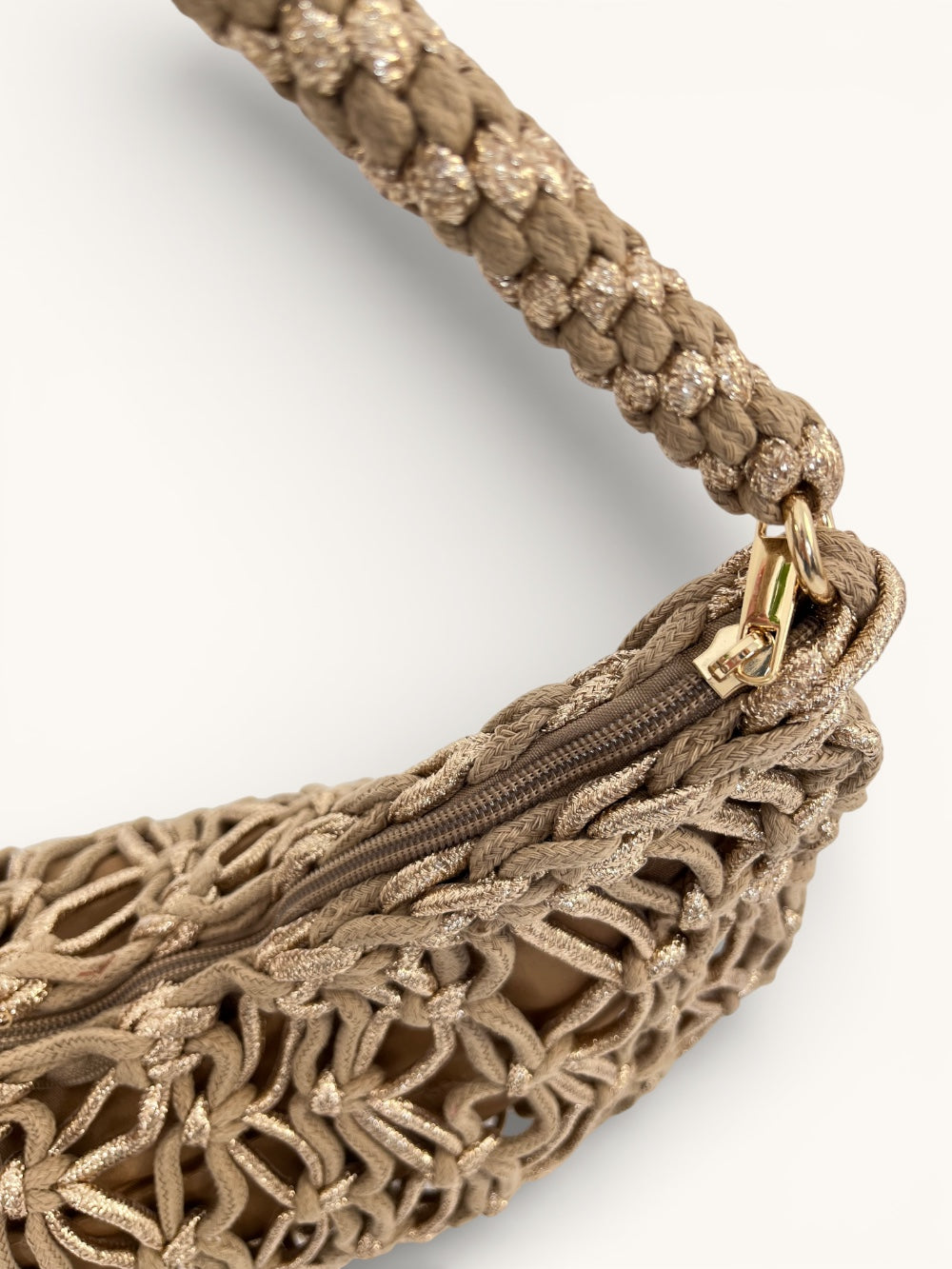 Netztasche Golden Breeze, cognac von Bella Vita - Mode &amp; Lifestyle