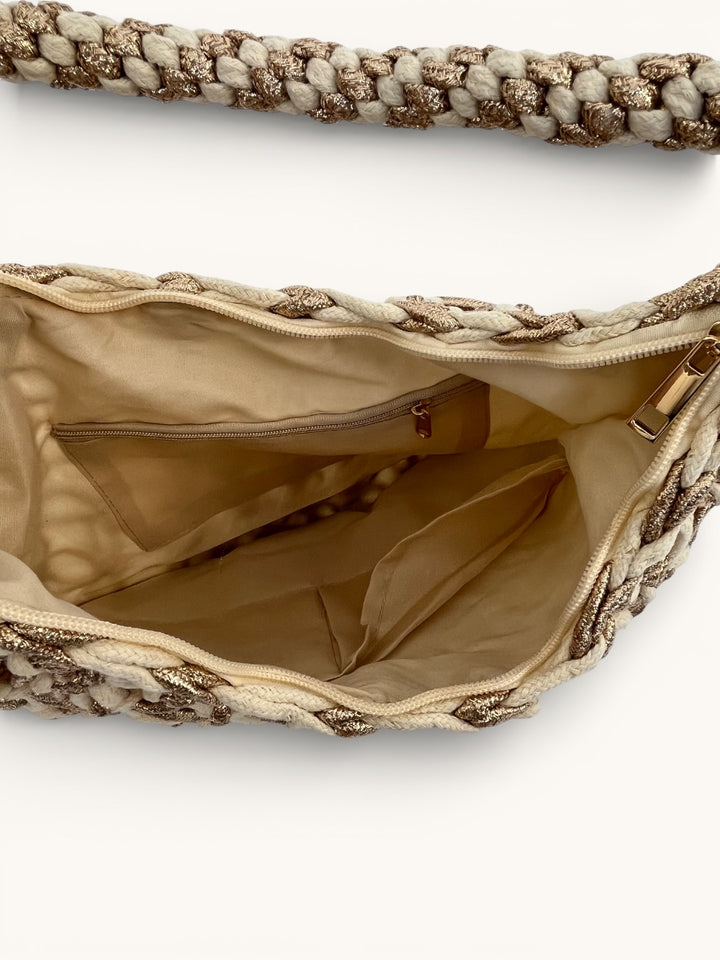 Netztasche Golden Breeze, cognac von Bella Vita - Mode &amp; Lifestyle