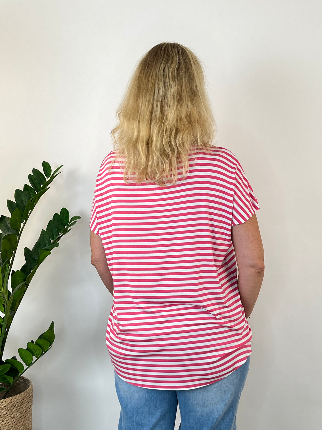 Oversize-Shirt "Essential Stripes", beere von Bella Vita - Mode &amp; Lifestyle