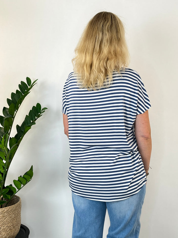 Oversize-Shirt "Essential Stripes", marine von Bella Vita - Mode &amp; Lifestyle