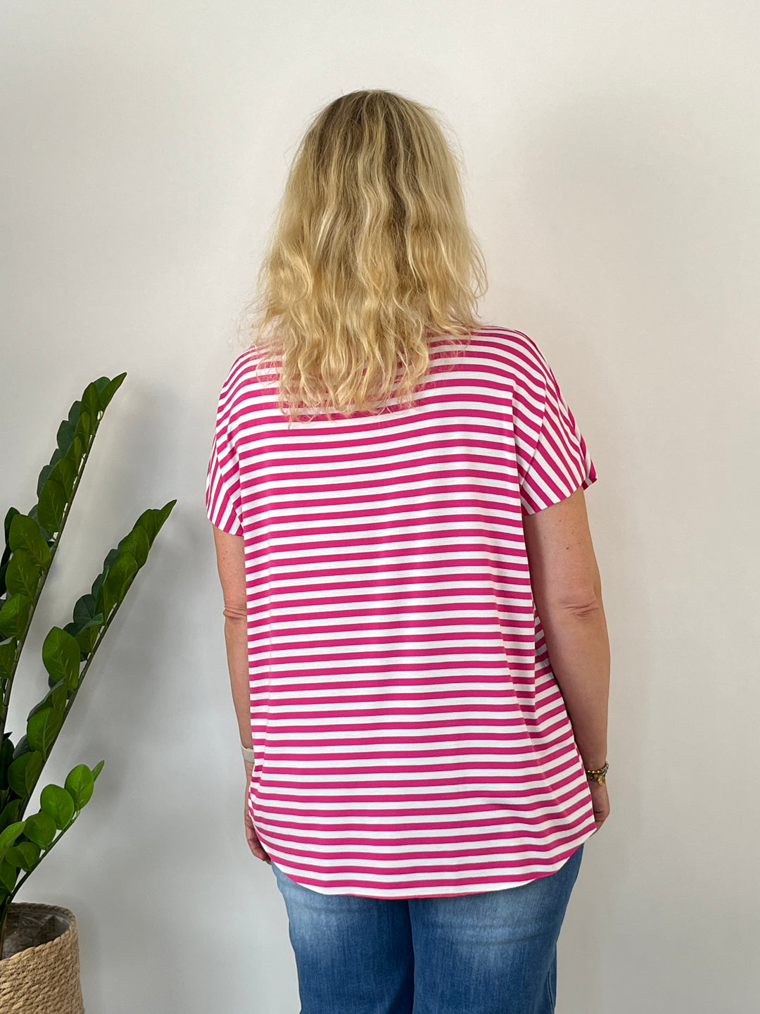 Oversize-Shirt "Essential Stripes", pink von Bella Vita - Mode &amp; Lifestyle