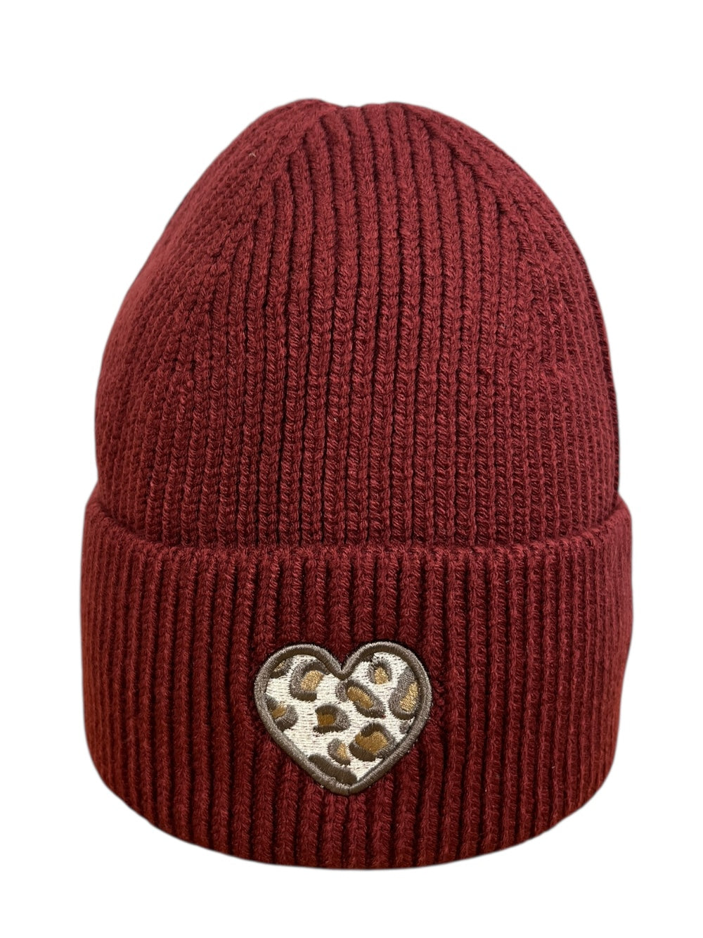 Mütze Leo, Rippenstrick, bordeaux von Bella Vita - Mode & Lifestyle