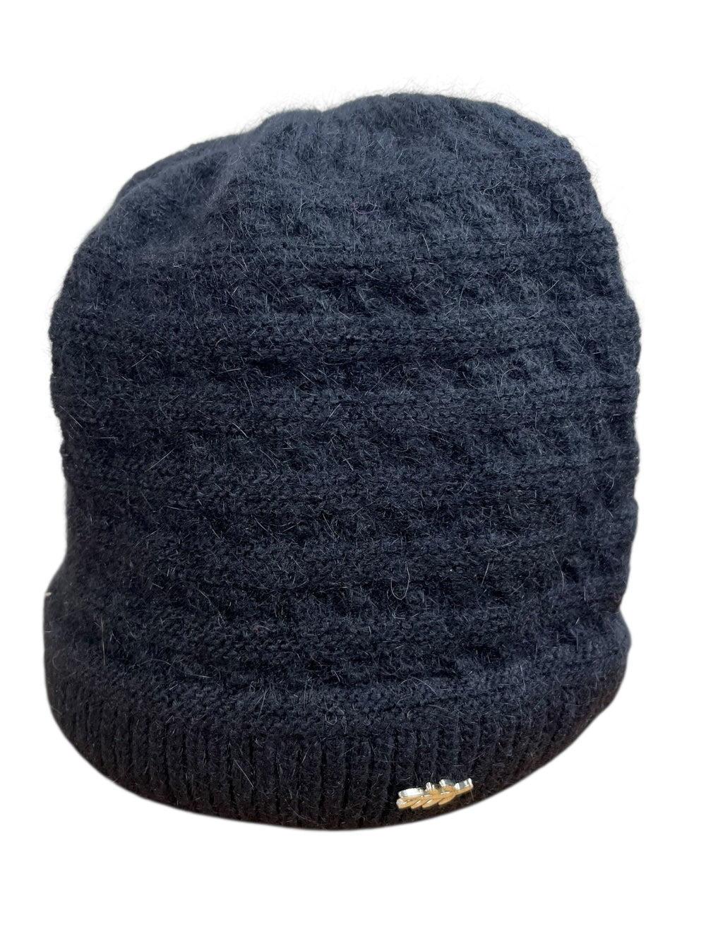 Strickmütze mit Strukturmuster, schwarz von Bella Vita - Mode & Lifestyle