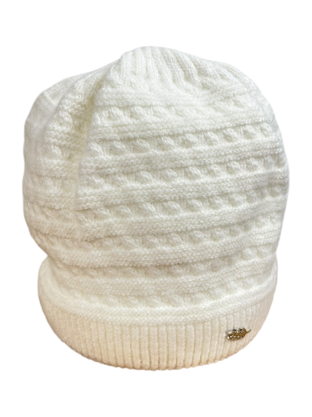 Strickmütze mit Strukturmuster, ecru von Bella Vita - Mode & Lifestyle