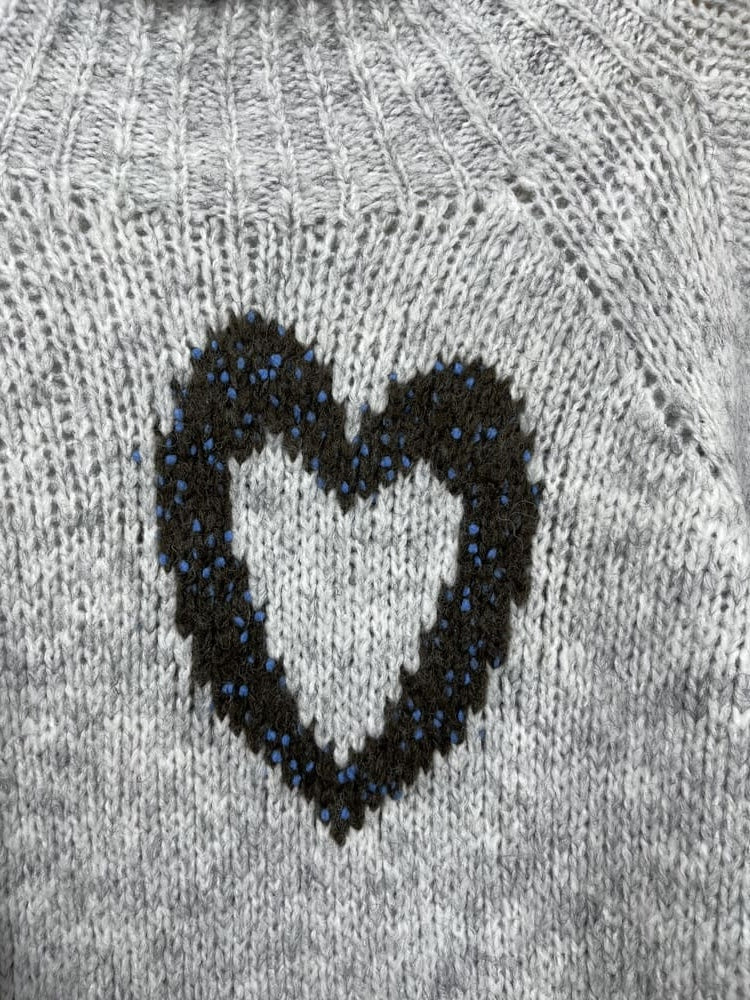 Pullover "Herzen" mit 3/4-Arm von Bella Vita - Mode &amp; Lifestyle