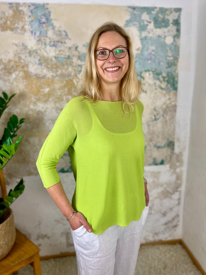 Pullover mit 3/4-Arm, Feinstrick von Bella Vita - Mode &amp; Lifestyle