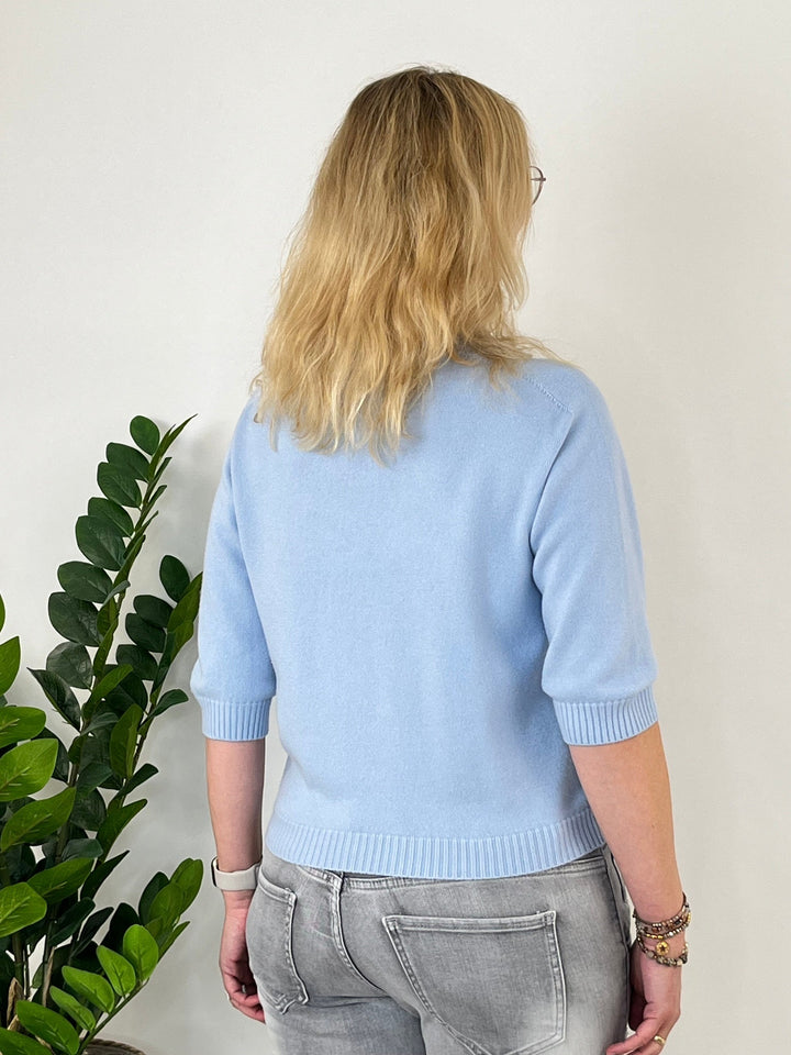 Pullover mit 3/4-Arm, hellblau von Bella Vita - Mode &amp; Lifestyle