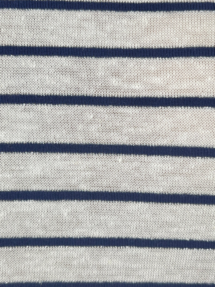 Striped shirt with V-neck