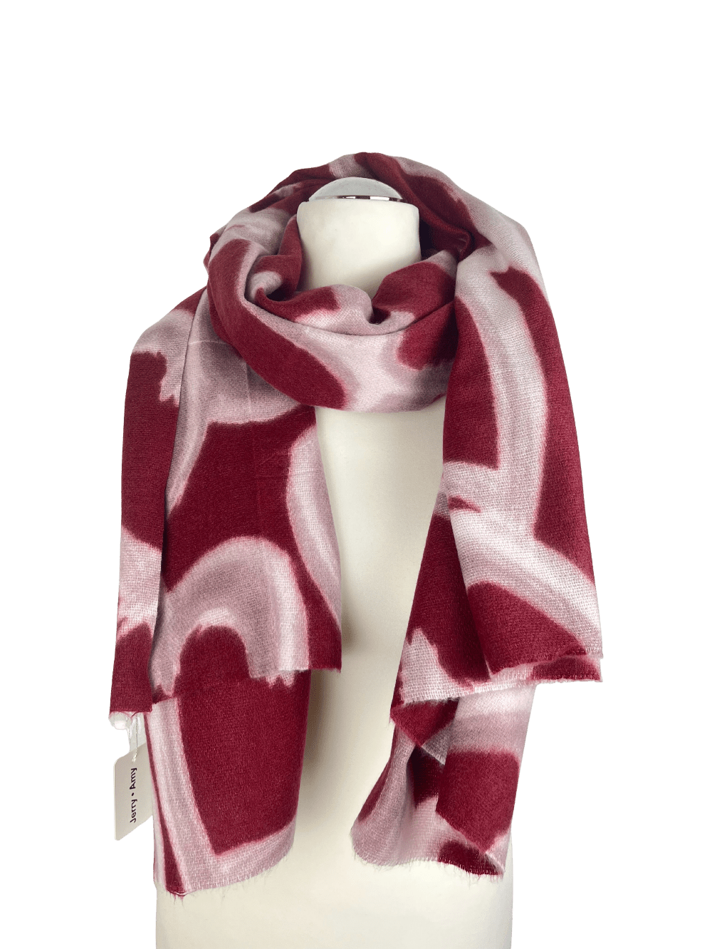 Schal "Hearts", bordeaux von Bella Vita - Mode &amp; Lifestyle