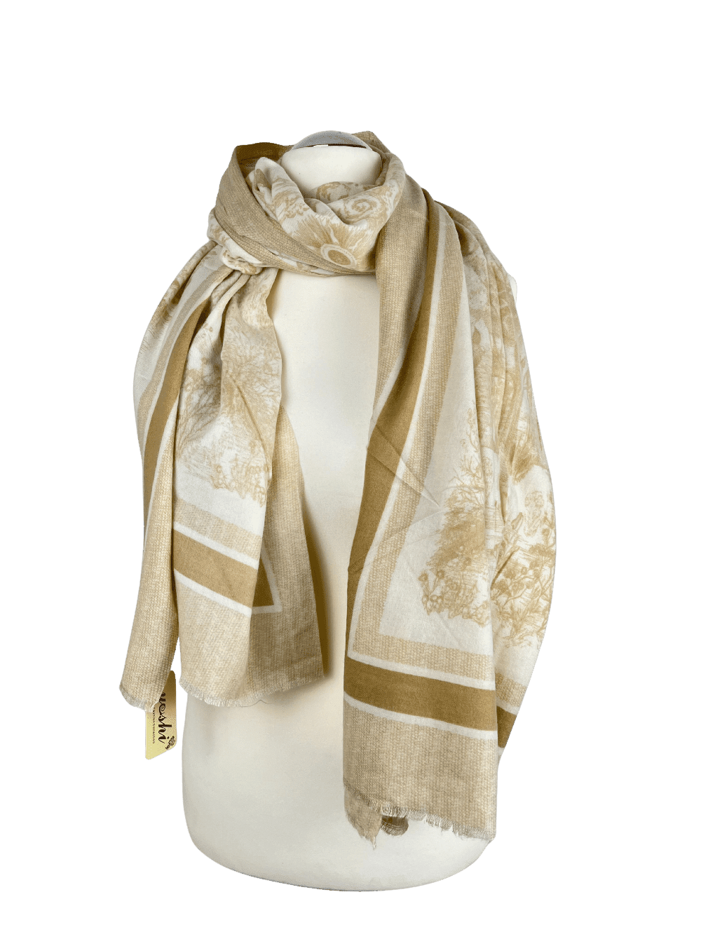 Schal "Landschaft", beige von Bella Vita - Mode &amp; Lifestyle
