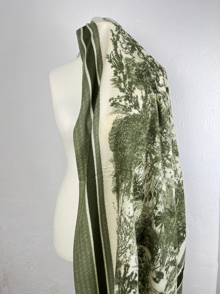 Schal "Landschaft", khaki von Bella Vita - Mode &amp; Lifestyle