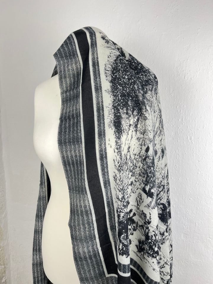 Schal "Landschaft", schwarz von Bella Vita - Mode &amp; Lifestyle