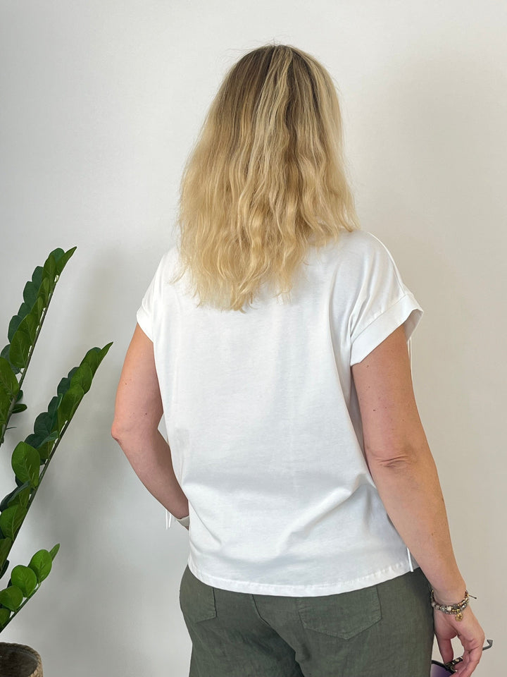 Shirt mit Fransen, ecru von Bella Vita - Mode &amp; Lifestyle
