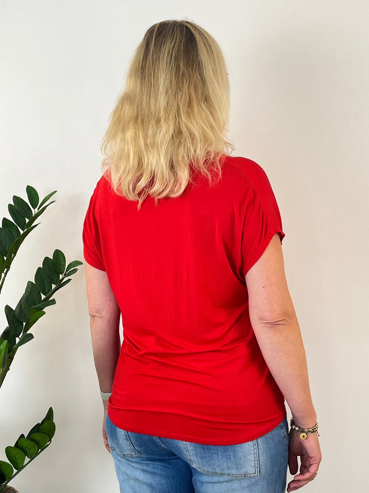 Shirt mit Seidenanteil, V-Ausschnitt von Bella Vita - Mode &amp; Lifestyle