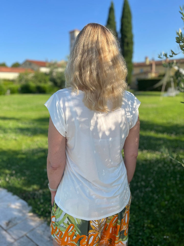 Shirt mit Wasserfallausschnitt von Bella Vita - Mode &amp; Lifestyle