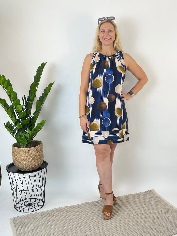 Sommerkleid mit Punktedruck, marine von Bella Vita - Mode &amp; Lifestyle