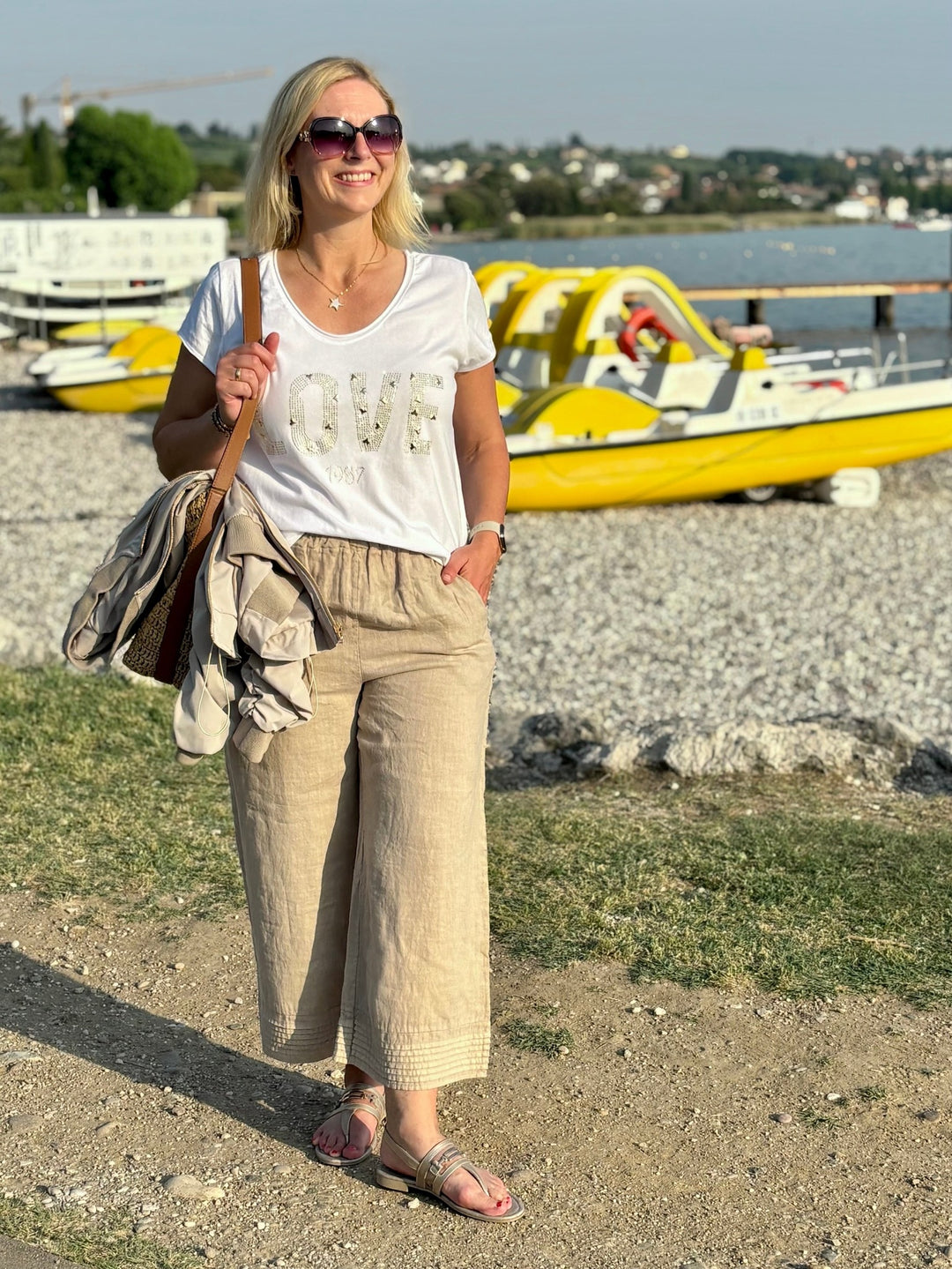Statement-Shirt LOVE, weiß von Bella Vita - Mode &amp; Lifestyle