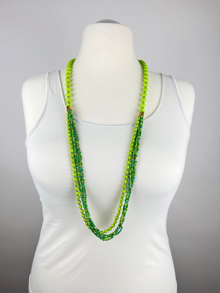 Steinchenkette "Lime Sparkle", grün von Bella Vita - Mode &amp; Lifestyle