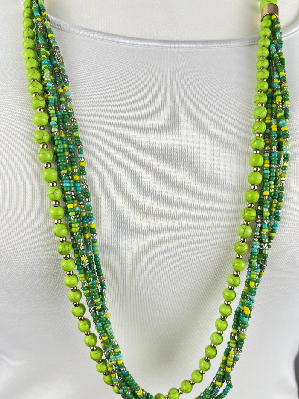 Steinchenkette "Lime Sparkle", grün von Bella Vita - Mode & Lifestyle