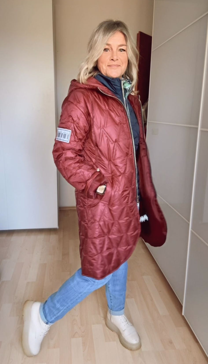 Steppjacke "Beauty", bordeaux von Bella Vita - Mode &amp; Lifestyle