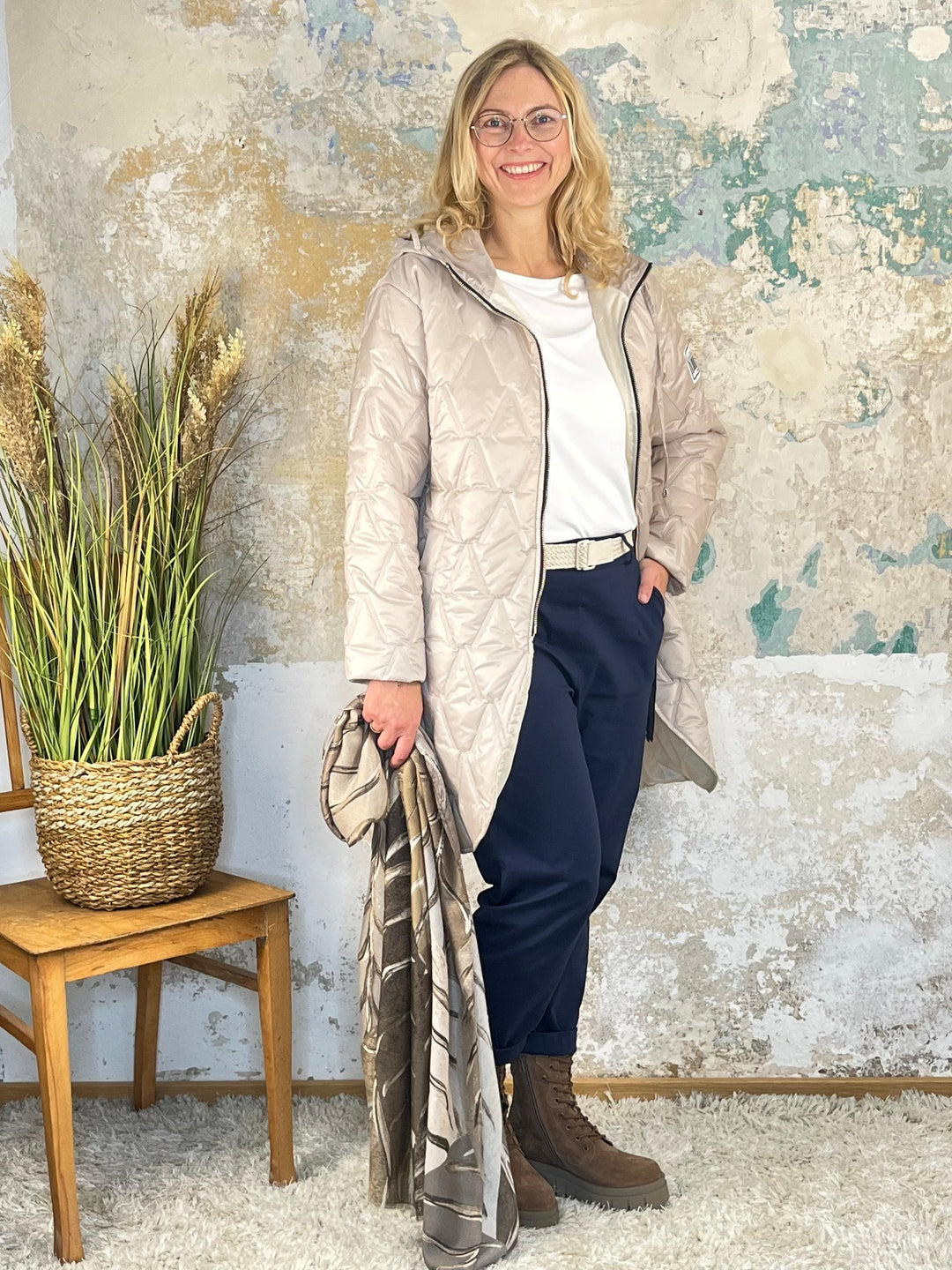 Steppjacke "Beauty", ecru von Bella Vita - Mode & Lifestyle