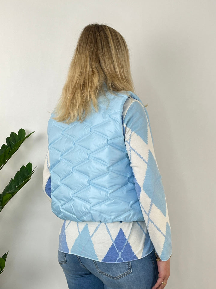 Steppweste Spring Vibes, hellblau von Bella Vita - Mode &amp; Lifestyle