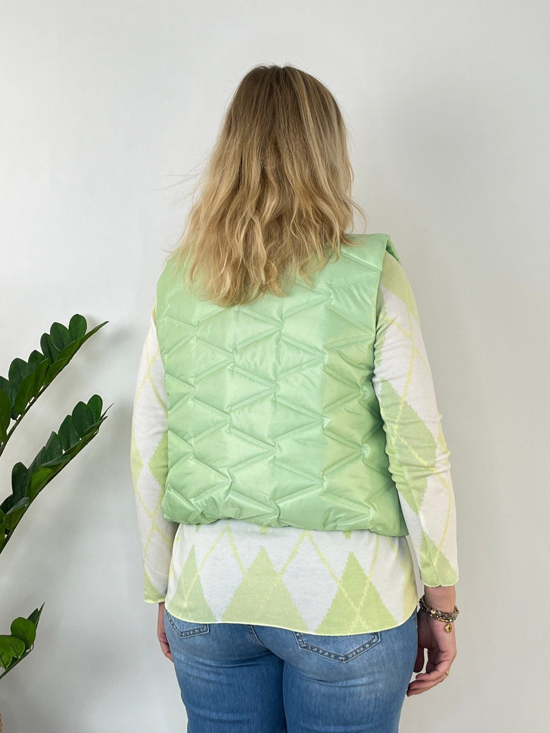 Steppweste Spring Vibes, lindgrün von Bella Vita - Mode &amp; Lifestyle