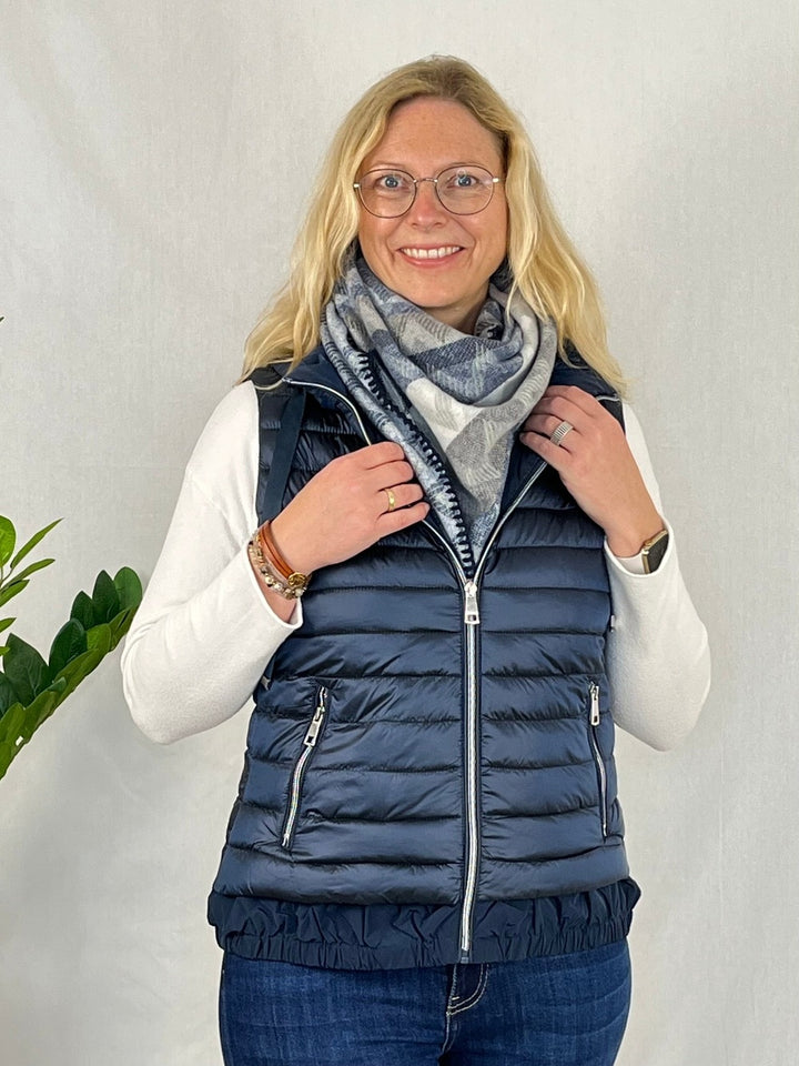 Steppweste mit Kapuze, marine von Bella Vita - Mode &amp; Lifestyle