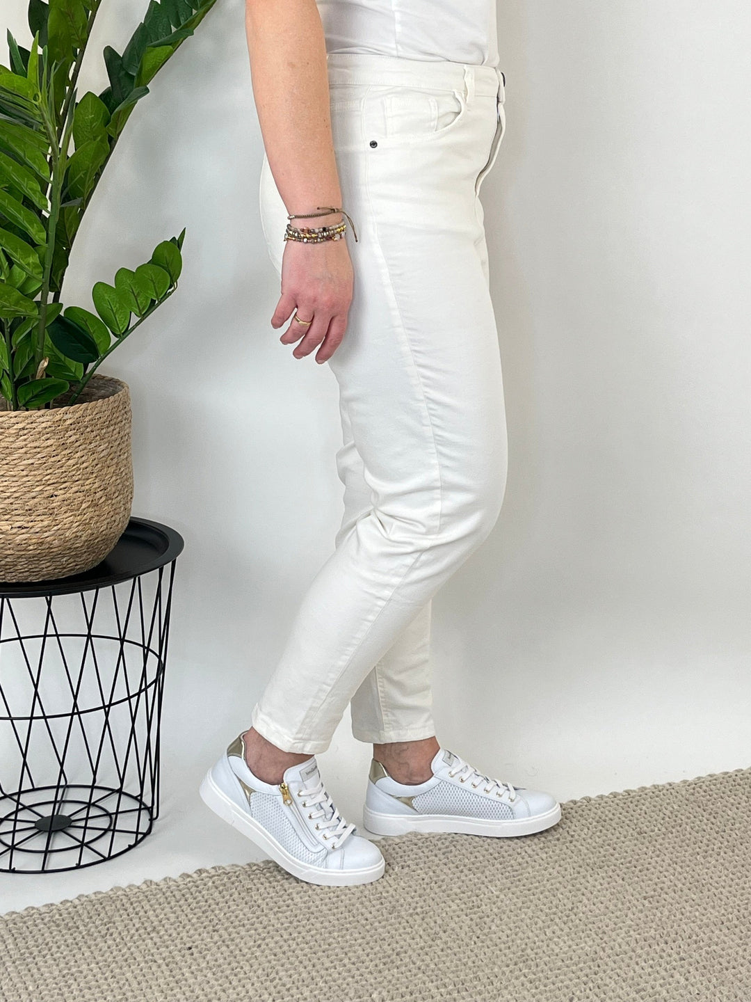 Straight-Cut-Jeans, ecru von Bella Vita - Mode &amp; Lifestyle