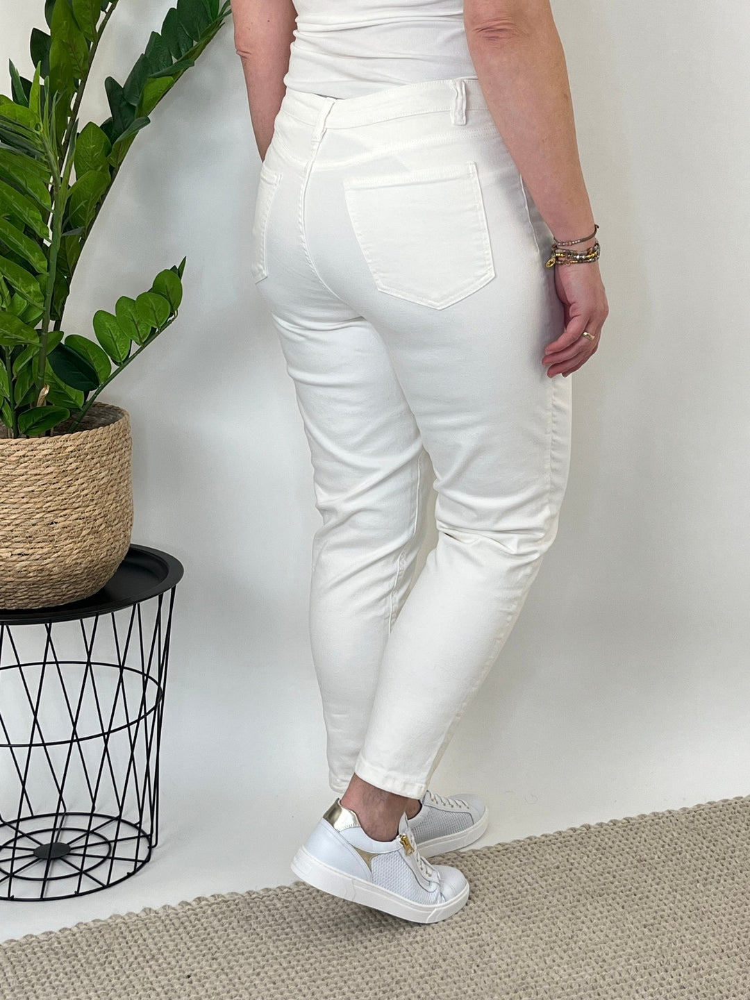 Straight-Cut-Jeans, ecru von Bella Vita - Mode &amp; Lifestyle
