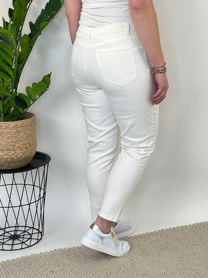 Straight-Cut-Jeans, ecru von Bella Vita - Mode &amp; Lifestyle