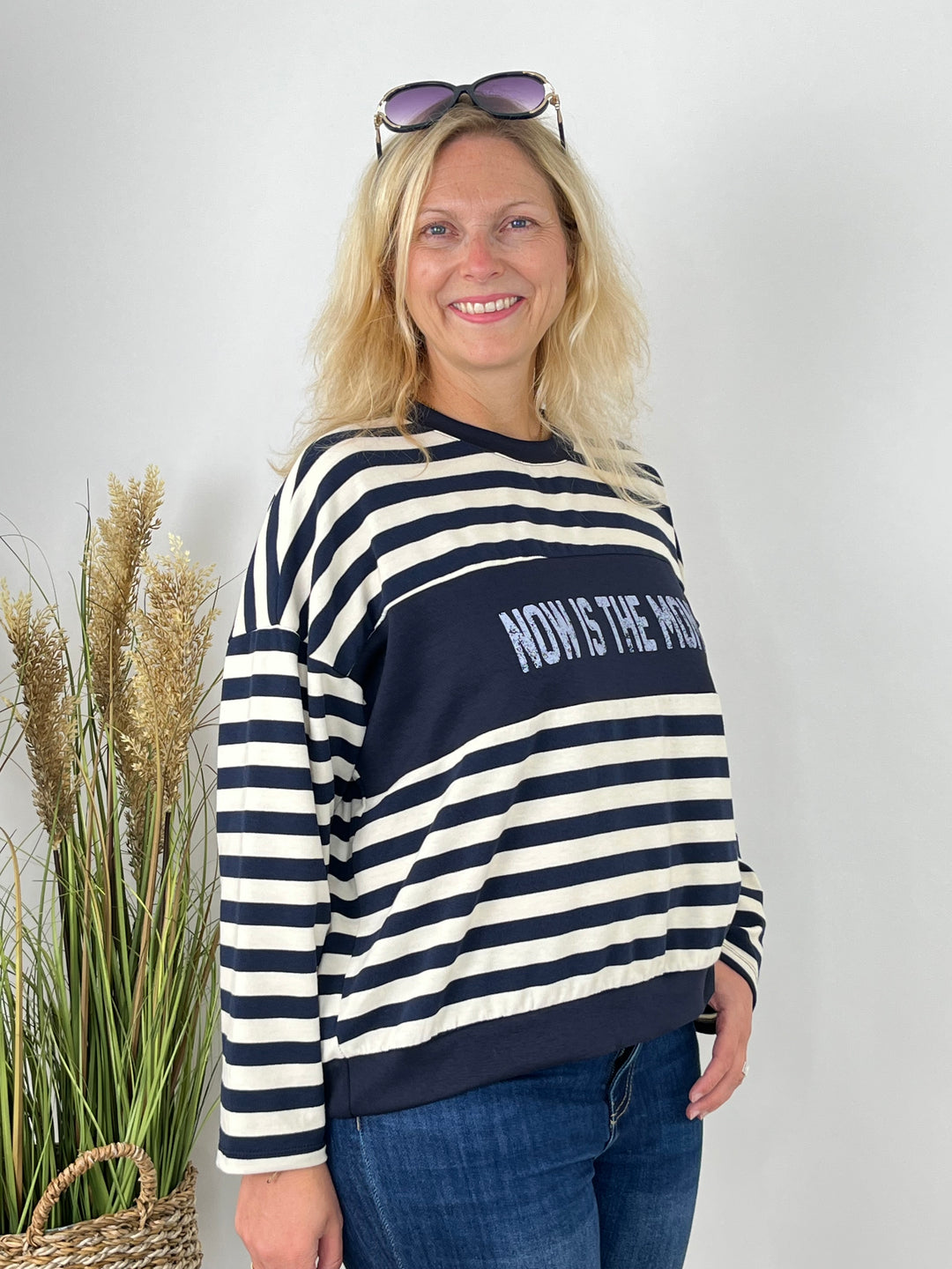 Blouse tunic, navy