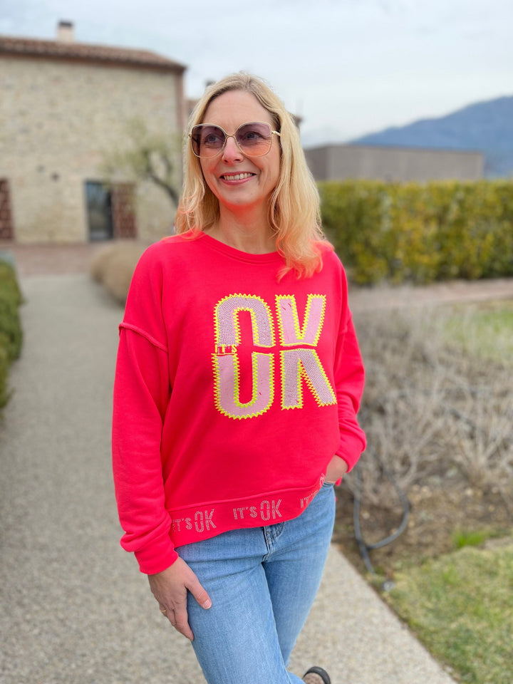 Sweater OK, neonpink von Bella Vita - Mode &amp; Lifestyle