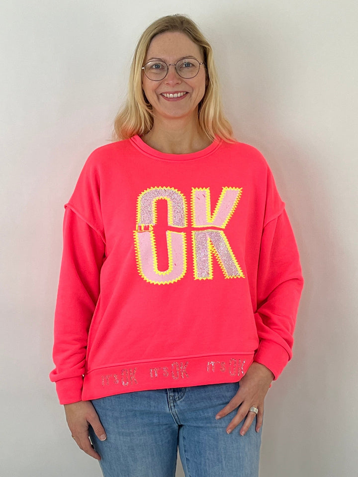 Sweater OK, neonpink von Bella Vita - Mode &amp; Lifestyle