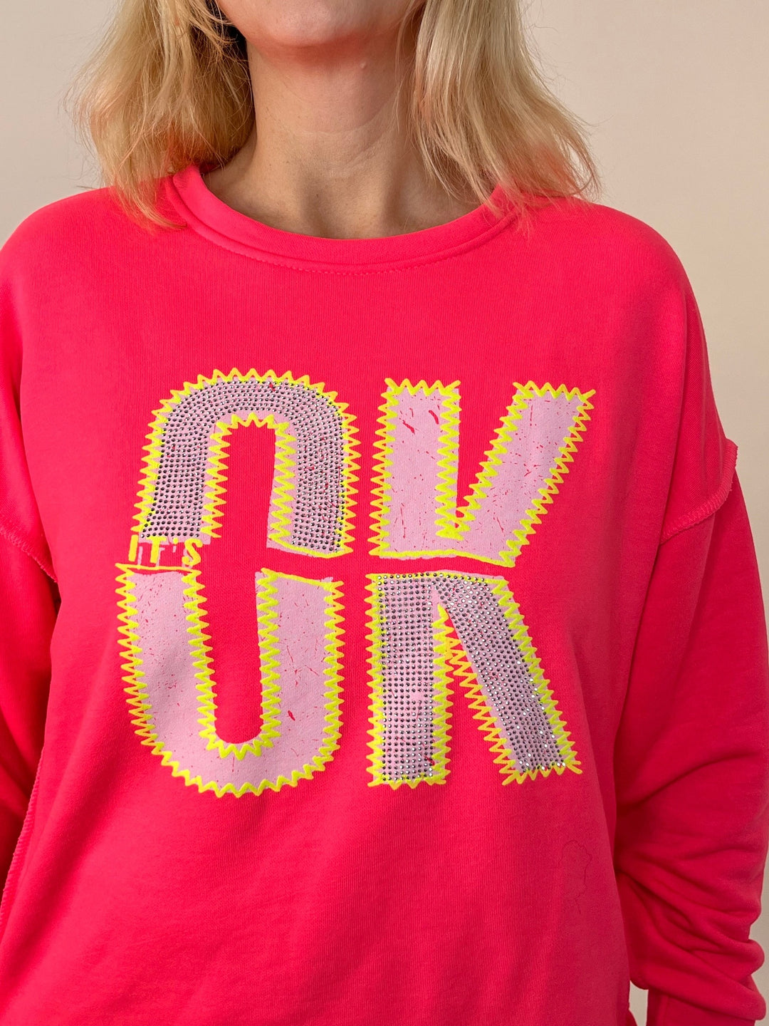 Sweater OK, neonpink von Bella Vita - Mode &amp; Lifestyle