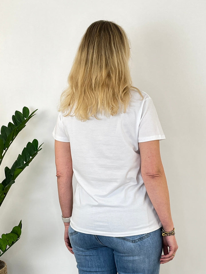T-Shirt Bag Collection, weiß-koralle von Bella Vita - Mode &amp; Lifestyle