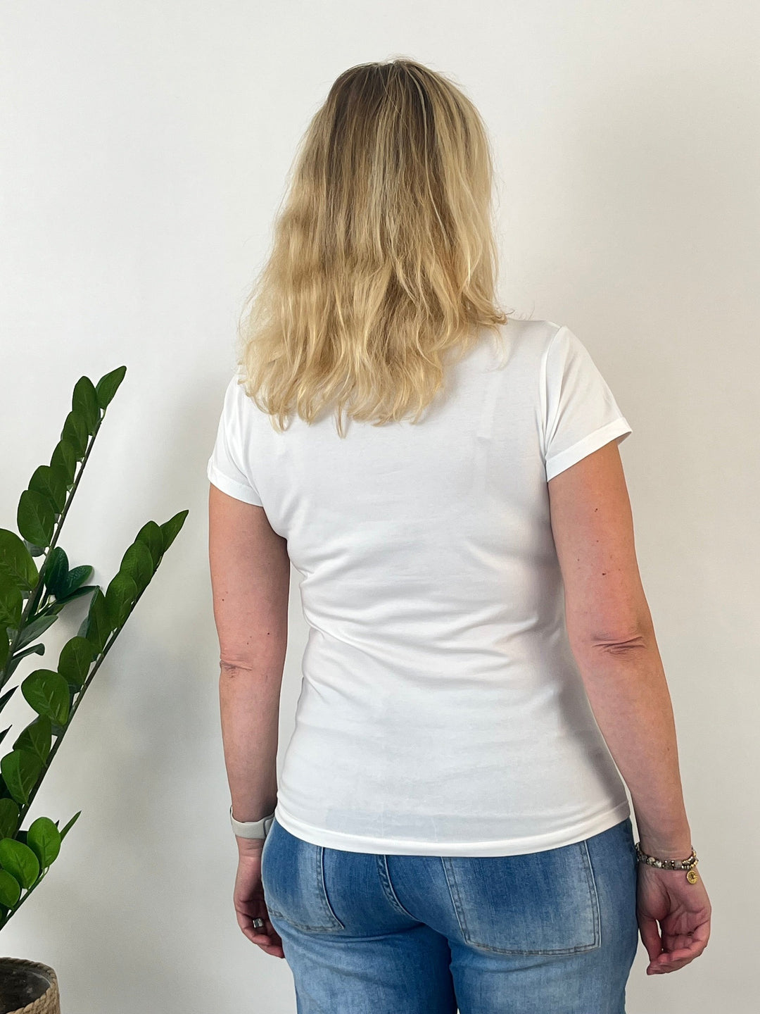 T-Shirt Ciao Bella, weiß-rosa von Bella Vita - Mode &amp; Lifestyle