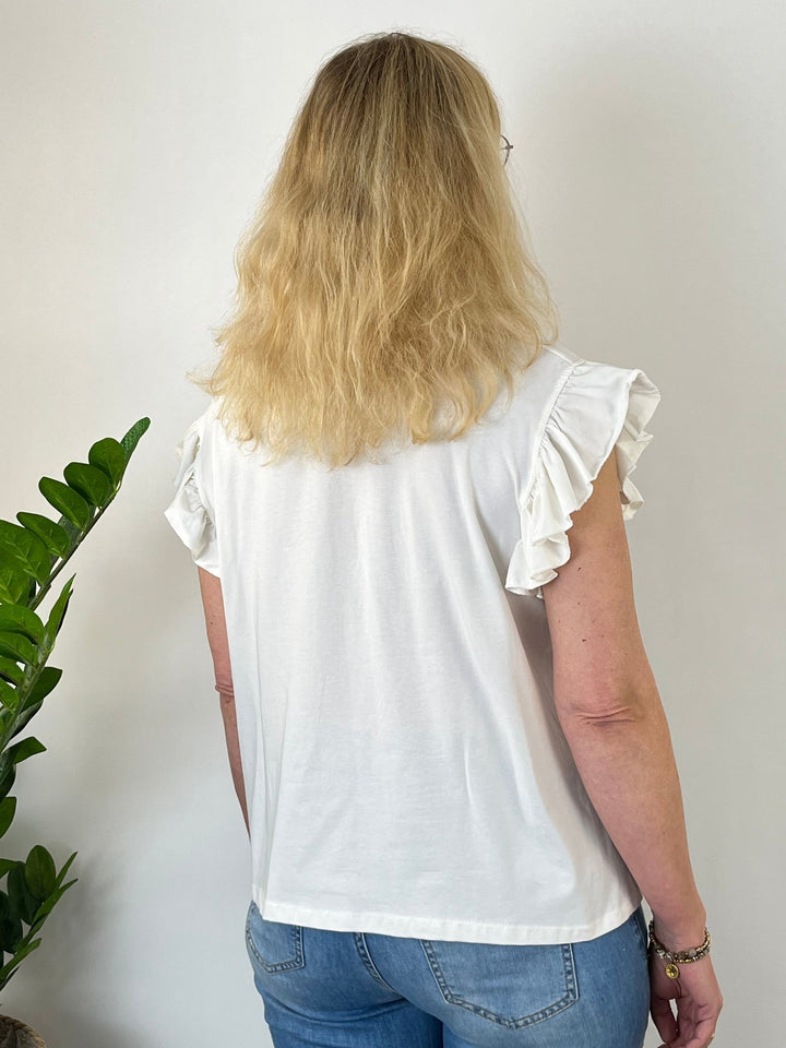 T-Shirt Herz Couture, weiß-blau von Bella Vita - Mode &amp; Lifestyle
