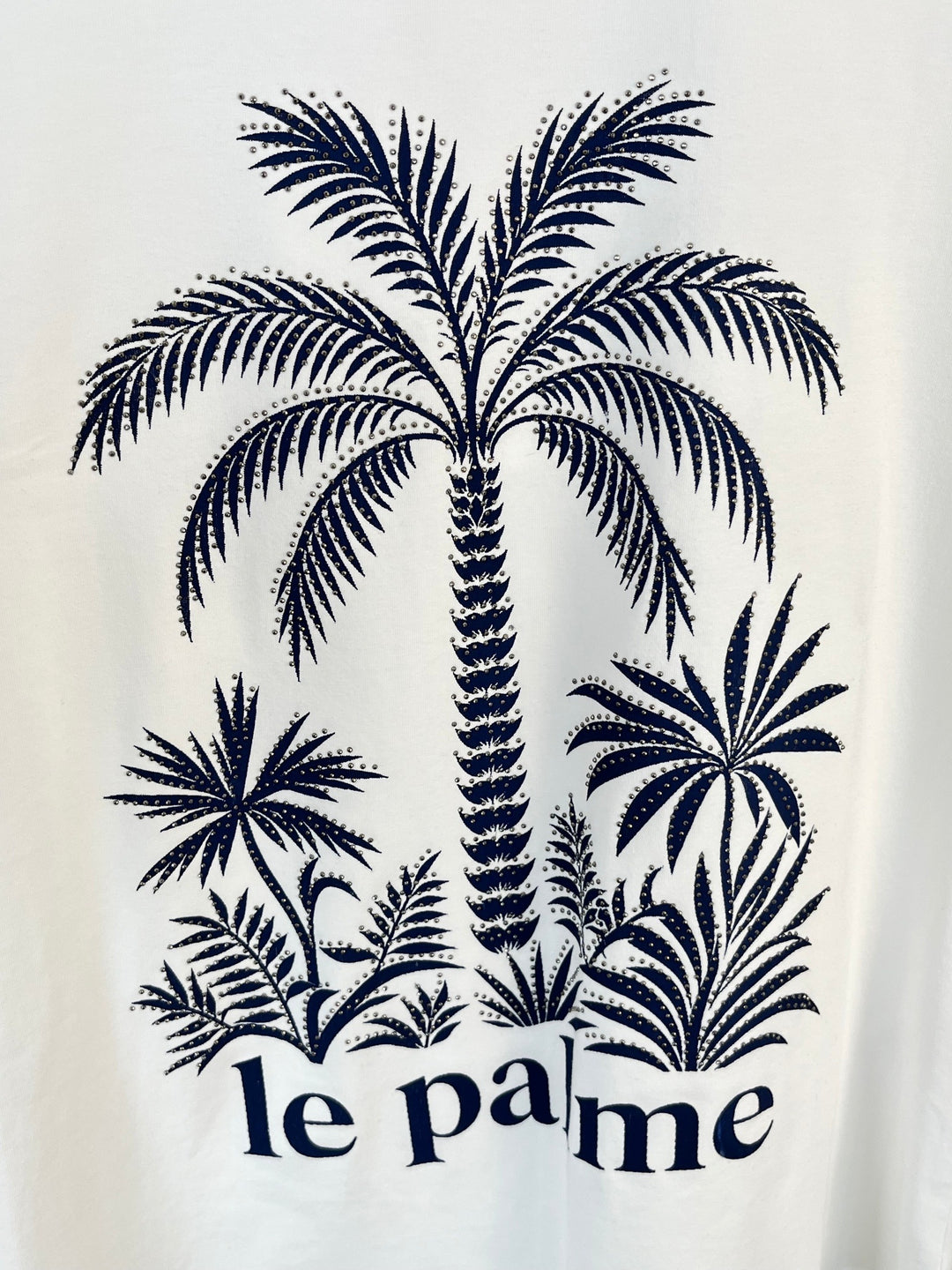 T-Shirt Le Palme, weiß-marine von Bella Vita - Mode &amp; Lifestyle