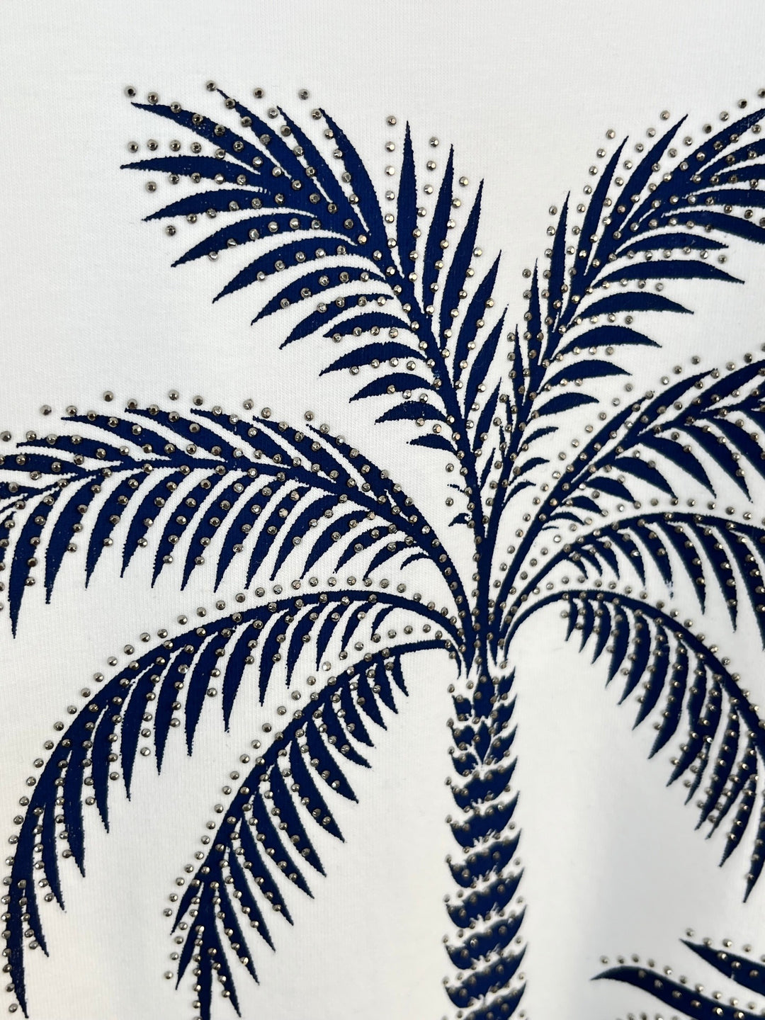 T-Shirt Le Palme, weiß-marine von Bella Vita - Mode &amp; Lifestyle