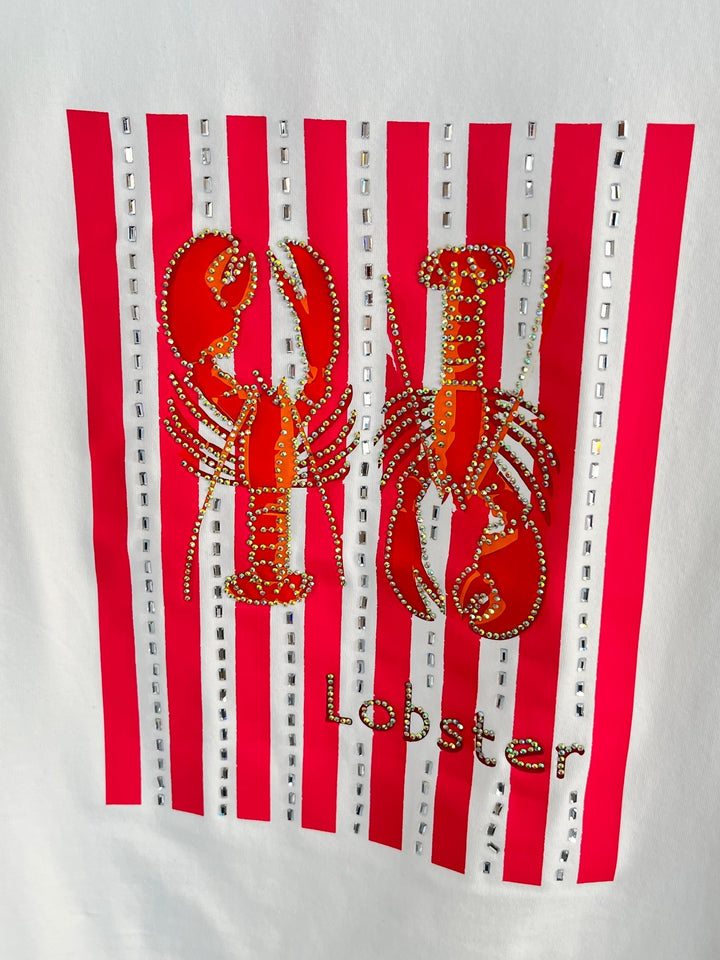 T-Shirt "Lobster", weiß-koralle von Bella Vita - Mode &amp; Lifestyle