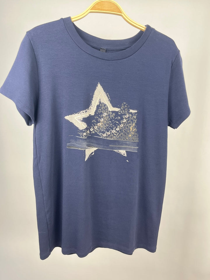 T-Shirt Sneaker Marine One Size von Bella Vita - Mode &amp; Lifestyle