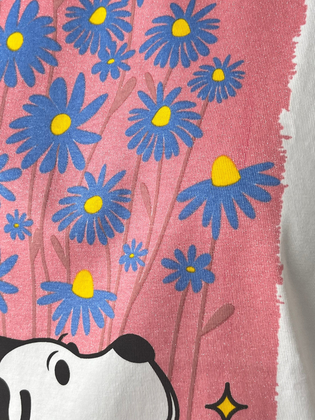 T-Shirt Snoopy Flower, weiß-rosa von Bella Vita - Mode &amp; Lifestyle