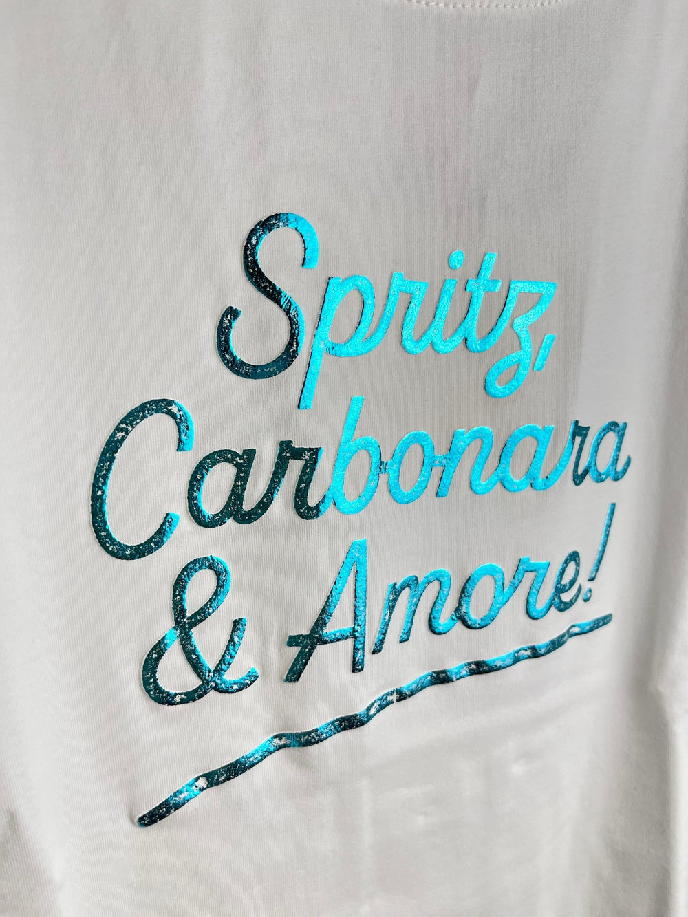 T-Shirt Spritz & Amore, türkis von Bella Vita - Mode & Lifestyle