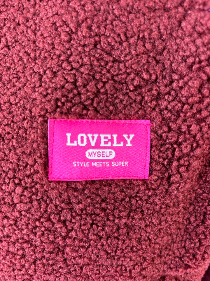 Teddyweste Lovely, bordeaux